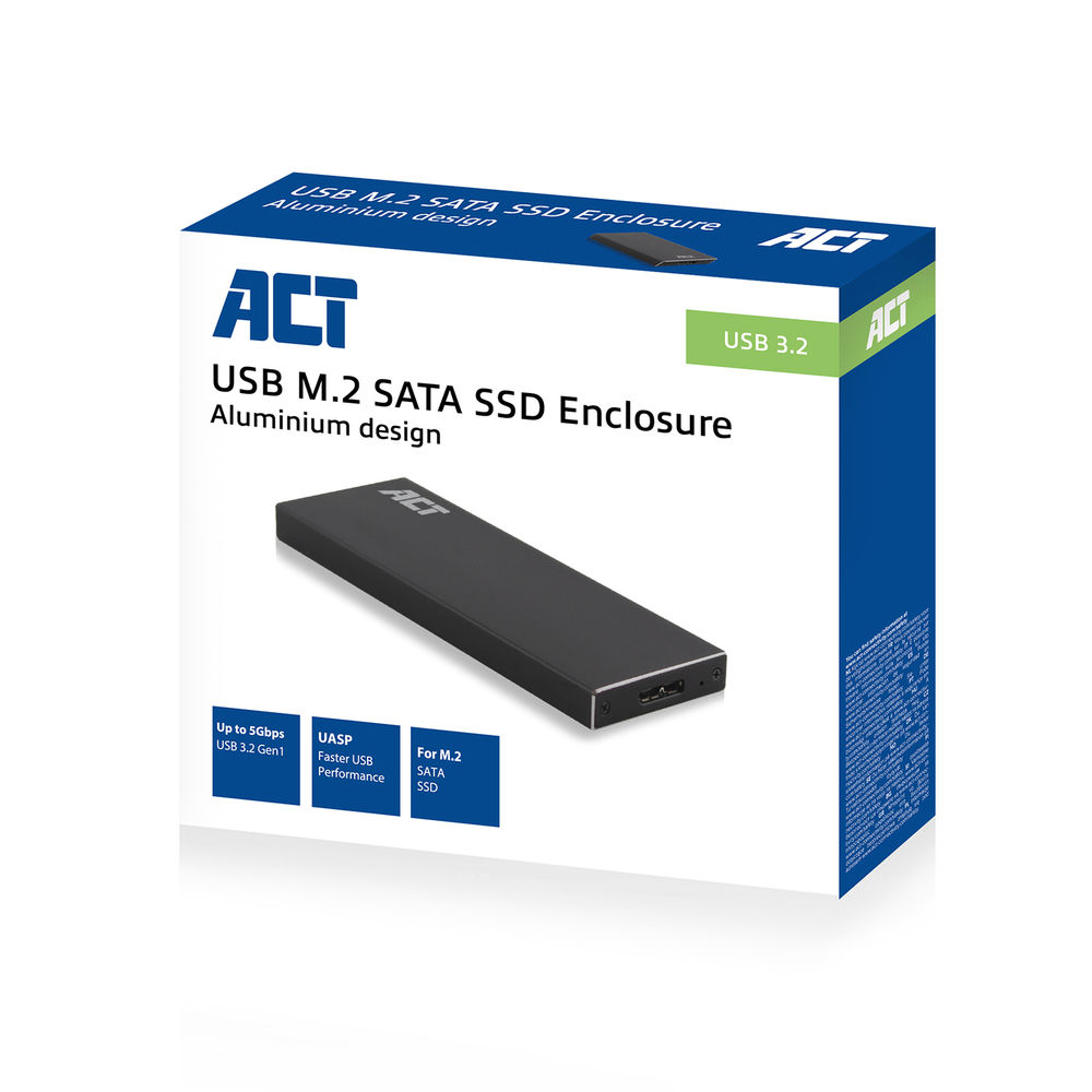M.2 SSD enclosure, USB 3.2 Gen1