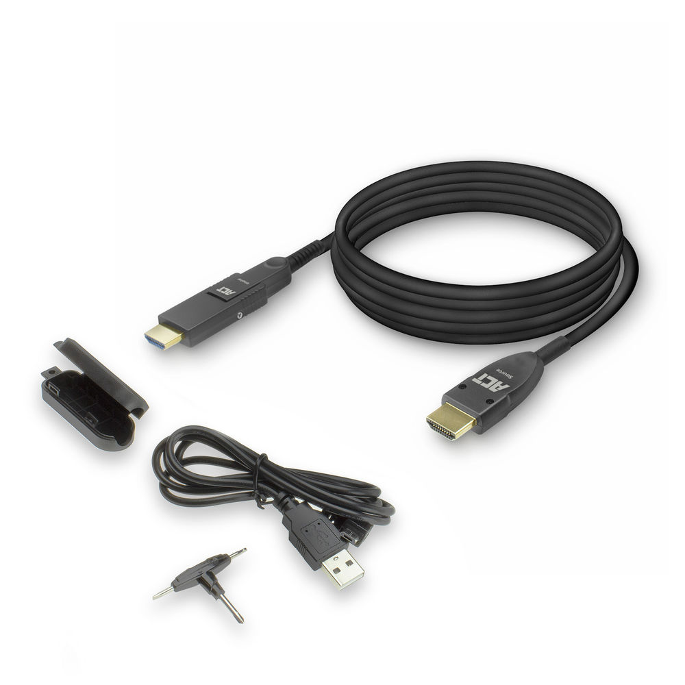 10 meters HDMI High Speed 4K Active Optical Cable with detachable connector v2.0 HDMI-A male - HDMI-A male