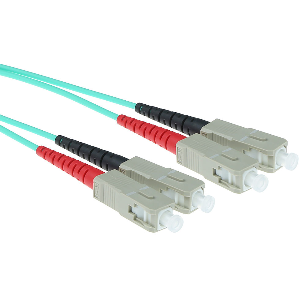 5 meter LSZH Multimode 50/125 OM3 fiber patch cable duplex with SC connectors