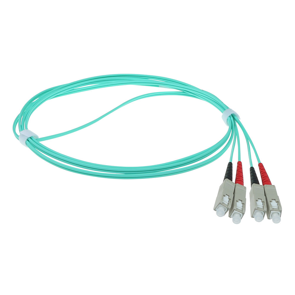 10 meter LSZH Multimode 50/125 OM3 fiber patch cable duplex with SC connectors