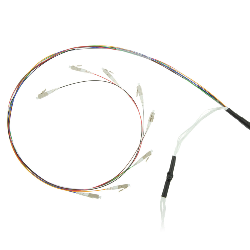 70 meter Singlemode 9/125 OS2 indoor/outdoor cable 8 fibers with LC connectors