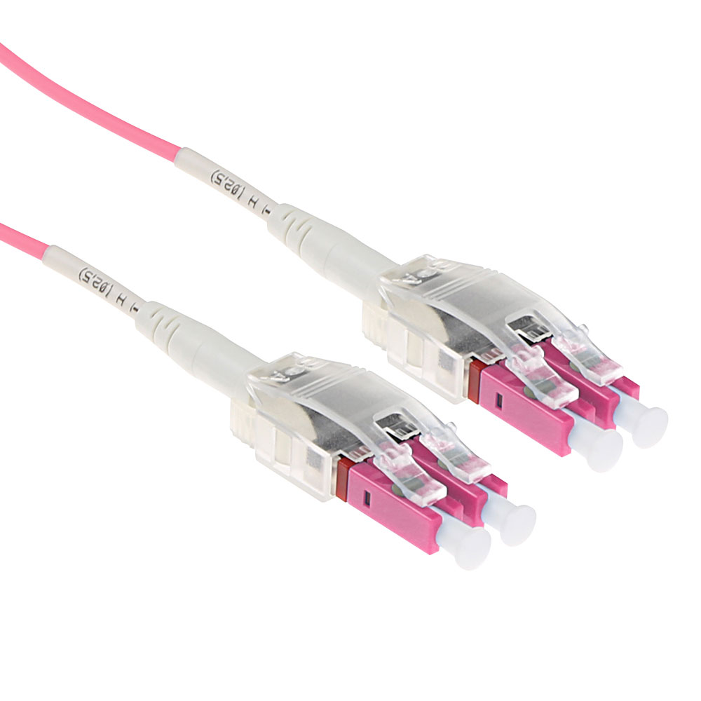 3 meter Multimode 50/125 OM4 Polarity Twist fiber cable with LC connectors