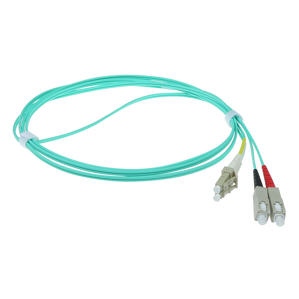7 meter LSZH Multimode 50/125 OM3 fiber patch cable duplex with LC and SC connectors