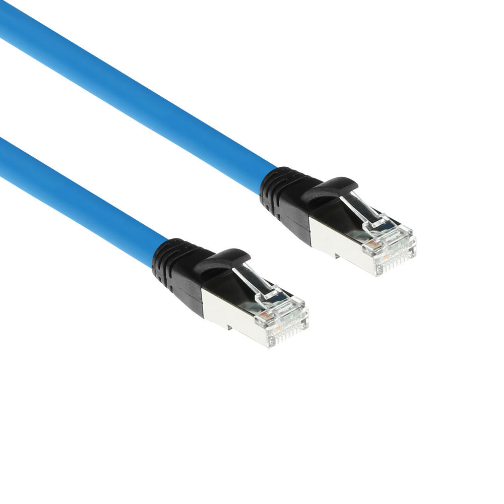 Industrial 5.50 meters Profinet cable RJ45 male to RJ45 male, Superflex CAT6A SF/UTP TPE cable, shielded