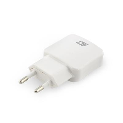USB Charger, 2-port, 2.4A, 12W, Smart IC
