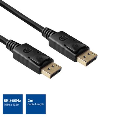 2 meters Displayport 1.4 8K connection cable male - male