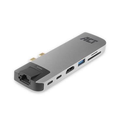 USB-C Thunderbolt™ 3 to HDMI multiport adapter 4K with ethernet, USB hub, card reader and PD pass through