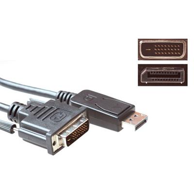 Conversion cable DisplayPort male to DVI male  1.80 m