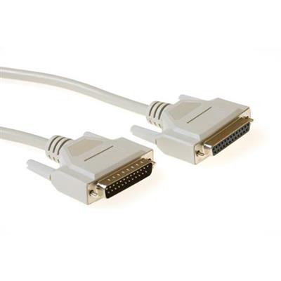 5 metre Serial 1:1 connection cable 25 pin D-sub male - 25 pin D-sub female