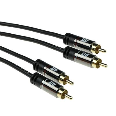 3 meter High Quality audio connection cable 2x RCA male - 2x RCA male