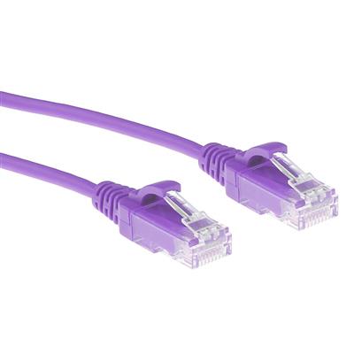 Purple 2 meter LSZH U/UTP CAT6 datacenter slimline patch cable snagless with RJ45 connectors