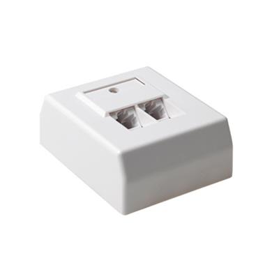 Surface mounted box unshielded 2 ports German Style CAT6