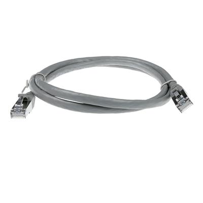 Grey 10 meter SFTP CAT6A patch cable snagless with RJ45 connectors