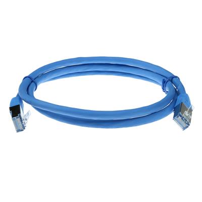 Blue 10 meter LSZH SFTP CAT6 patch cable with RJ45 connectors