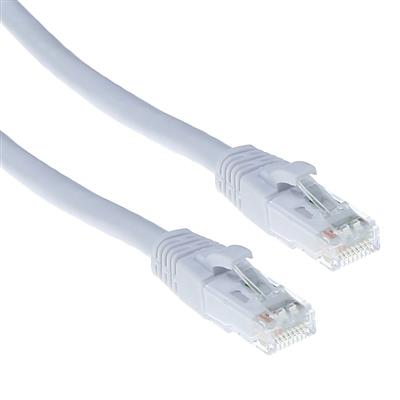 White 0.50 meter U/UTP CAT6A patch cable snagless with RJ45 connectors