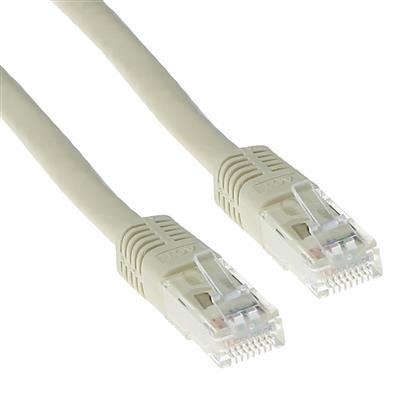 Ivory 2 meter U/UTP CAT5E patch cable with RJ45 connectors