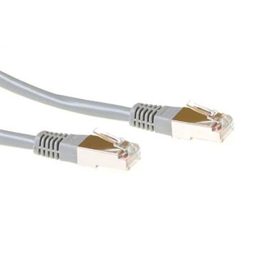 Grey 10 meter F/UTP CAT5E patch cable with RJ45 connectors