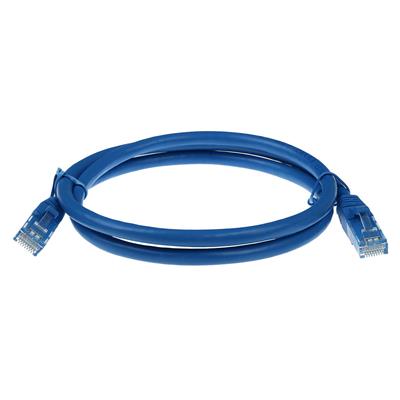 Blue 5 meter U/UTP CAT6 patch cable snagless with RJ45 connectors