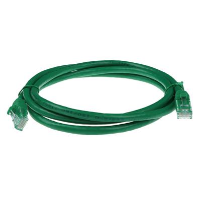 Green 20 meter U/UTP CAT6 patch cable snagless with RJ45 connectors