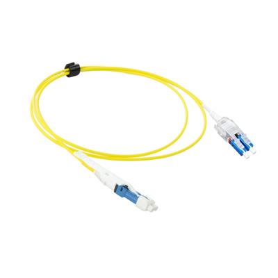 10 meters Singlemode 9/125 OS2 Polarity Twist uniboot duplex fiber patch cable with CS - LC connectors