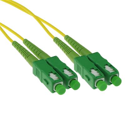 15 meter LSZH Singlemode 9/125 OS2 fiber patch cable duplex with SC/APC connectors