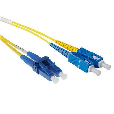 1 meter LSZH Singlemode 9/125 OS2 short boot fiber patch cable duplex with LC and SC connectors
