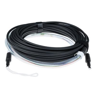 140 meter Singlemode 9/125 OS2 indoor/outdoor cable 12 fibers with LC connectors