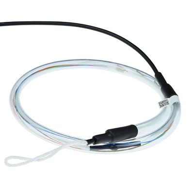 200 meter Singlemode 9/125 OS2 indoor/outdoor cable 12 fibers with LC connectors
