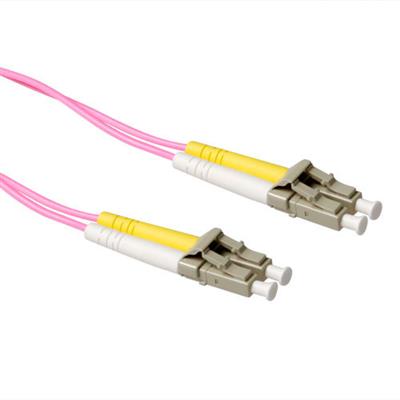 30 meter LSZH Multimode 50/125 OM4 fiber patch cable duplex with LC connectors