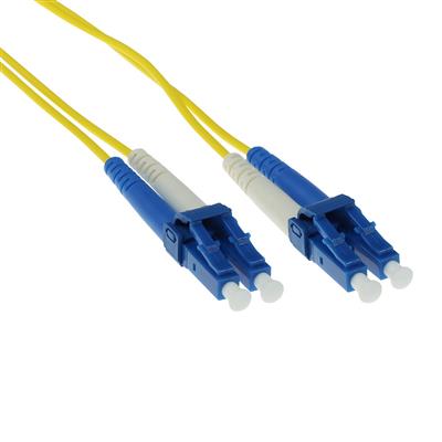 0.5 meter LSZH Singlemode 9/125 OS2 fiber patch cable duplex with LC connectors