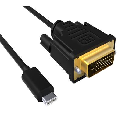 USB Type C to DVI male conversion cable 4K/30Hz, 2 meter