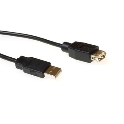 USB 2.0 A male - USB A female black 0.50 m