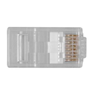 RJ45 (8P/8C) CAT6 modulaire connector for round cable with solid or stranded conductors