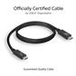 USB4® 40Gbps connection cable C male - C male 0.8 meters USB-IF certified