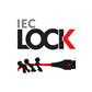 Powercord C13 IEC Lock (down angled) - open end black 1 m, PC2056