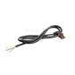 Powercord C13 IEC Lock (right angled) - open end black 1 m, PC2053