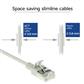 Grey 1 meter LSZH U/FTP CAT6A datacenter slimline patch cable snagless with RJ45 connectors