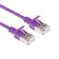Purple 3 meter LSZH U/FTP CAT6A datacenter slimline patch cable snagless with RJ45 connectors
