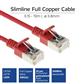 Red 3 meter LSZH U/FTP CAT6A datacenter slimline patch cable snagless with RJ45 connectors