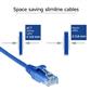 Blue 0.25 meter LSZH U/UTP CAT6 datacenter slimline patch cable snagless with RJ45 connectors