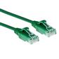 Green 2 meter LSZH U/UTP CAT6 datacenter slimline patch cable snagless with RJ45 connectors