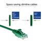 Green 0.25 meter LSZH U/UTP CAT6 datacenter slimline patch cable snagless with RJ45 connectors