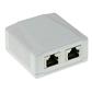 Surface mounted box shielded 2 ports CAT6