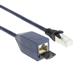 Blue 1 meter LSZH SFTP CAT6A MPTL extension cable snagless with RJ45 connectors