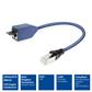 Blue 3 meters LSZH SFTP CAT6A MPTL extension cable snagless with RJ45 connectors