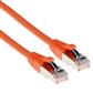 Orange 3.00 meter SFTP CAT6A patch cable snagless with RJ45 connectors