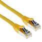Yellow 2 meter SFTP CAT6A patch cable snagless with RJ45 connectors