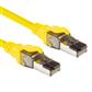 Yellow 1 meter SFTP CAT8 patch cable snagless with RJ45 connectors