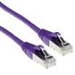 Purple 20 meter LSZH SFTP CAT6A patch cable snagless with RJ45 connectors