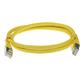 Yellow 10 meter LSZH SFTP CAT6 patch cable with RJ45 connectors